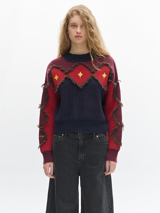 Alpes Knit sweater _ Cherry