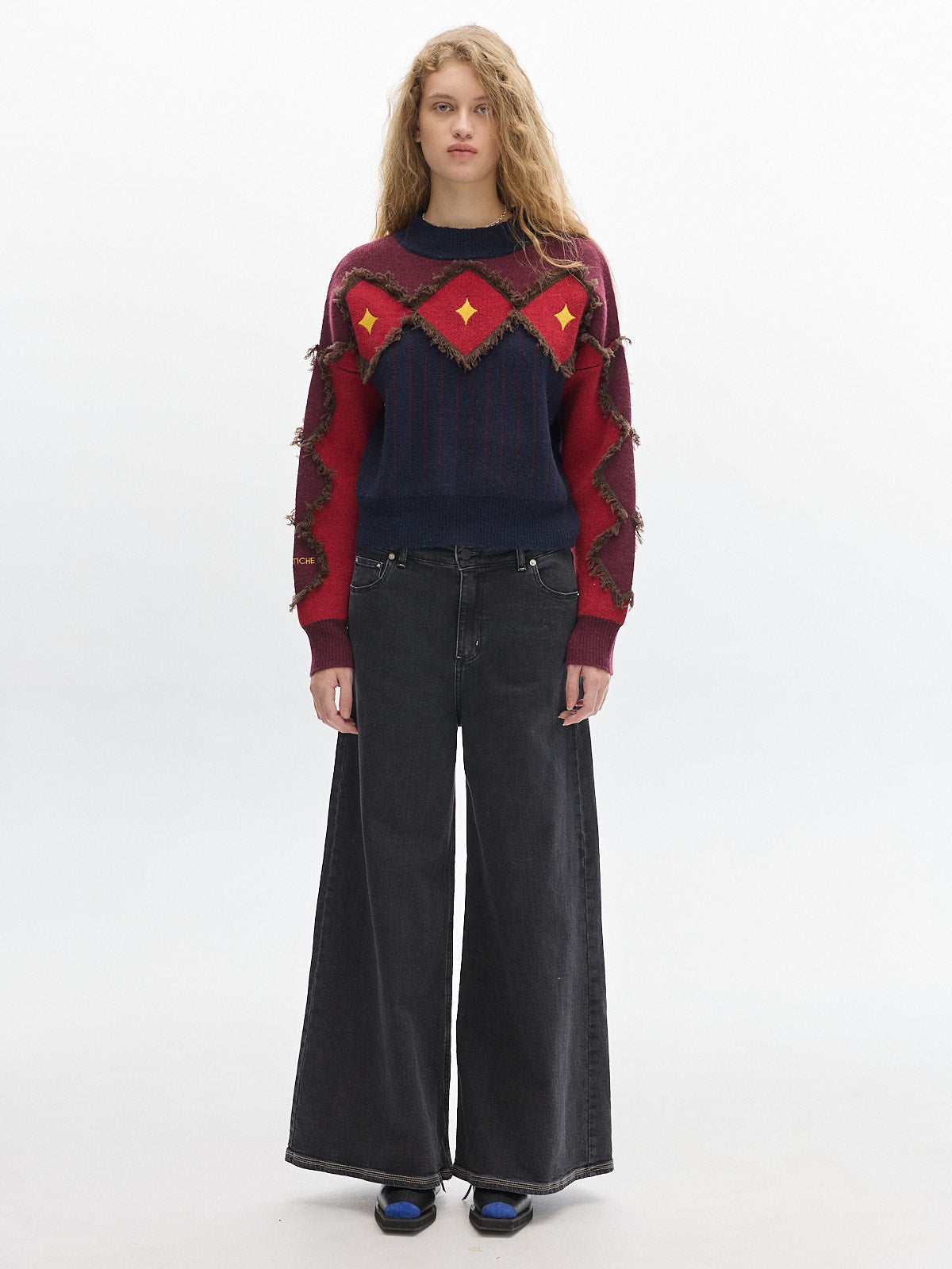 Alpes Knit sweater _ Cherry