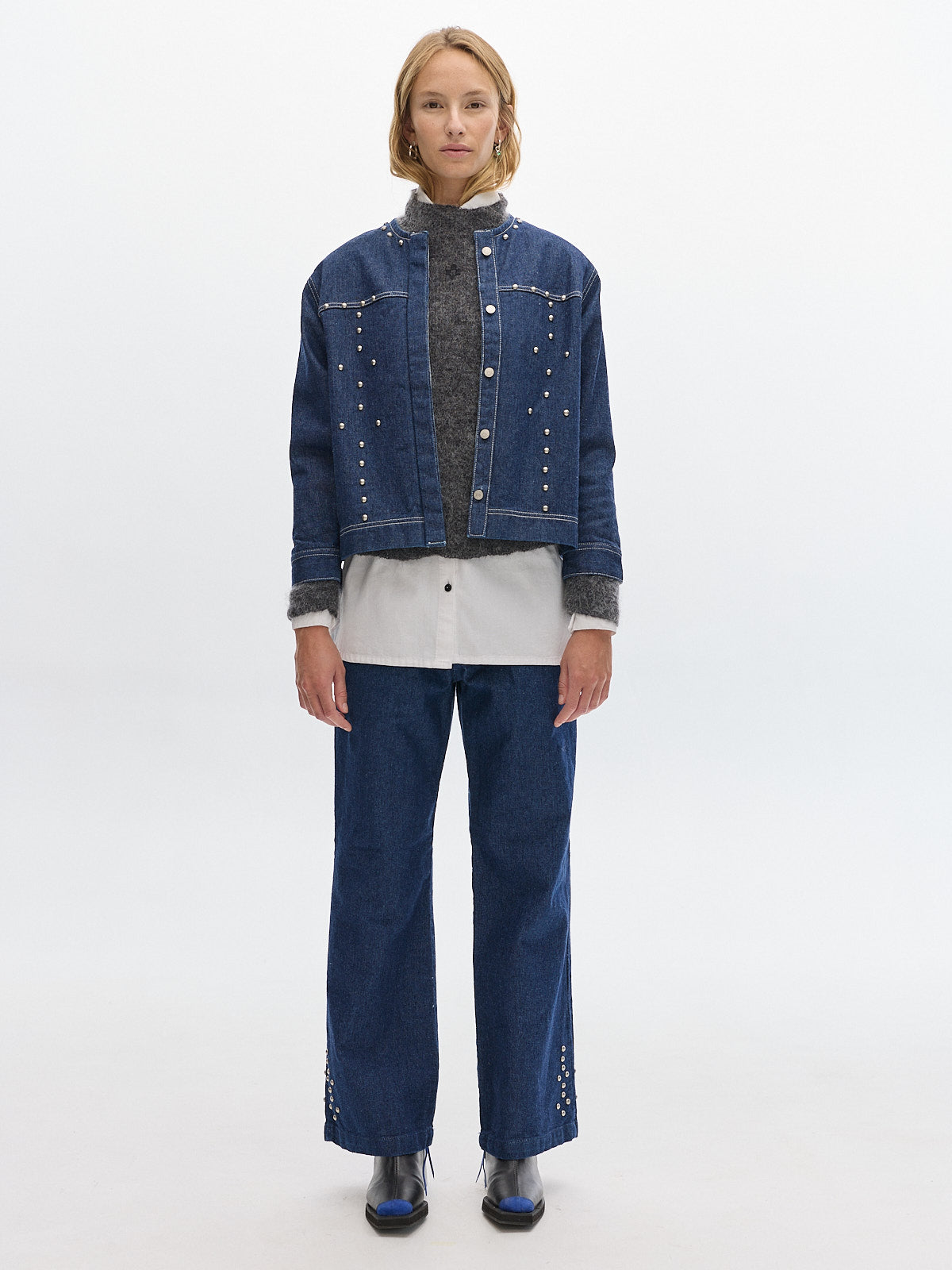 Canyon denim raw jacket _ Blue