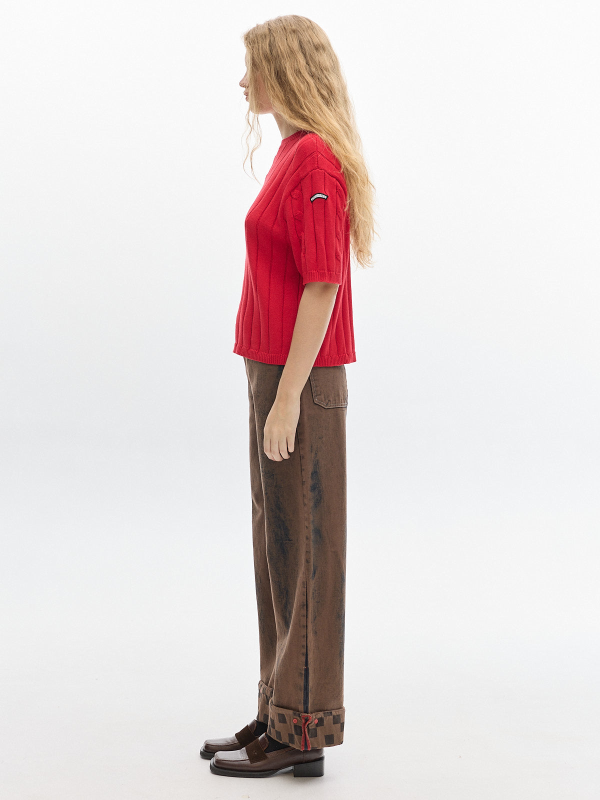 Jody Knit t-shirt_ Red