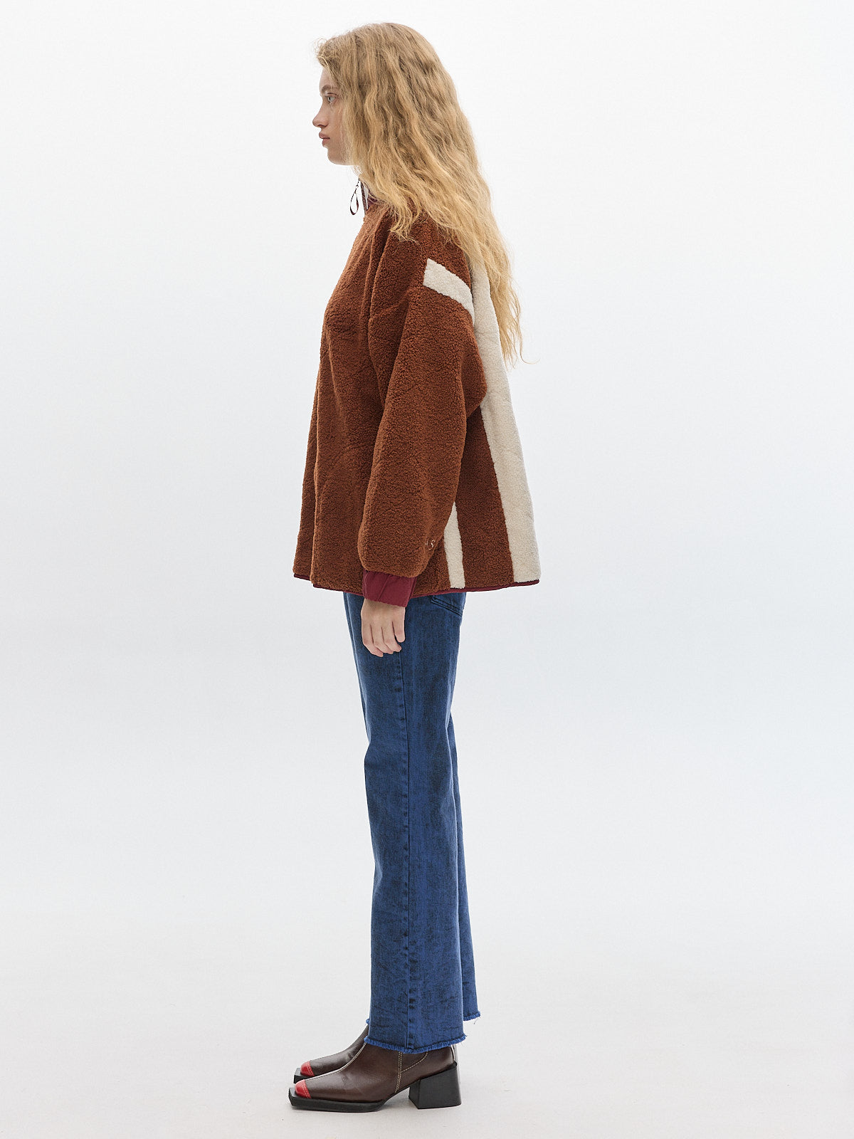 Boy fleece pullover _ Brown