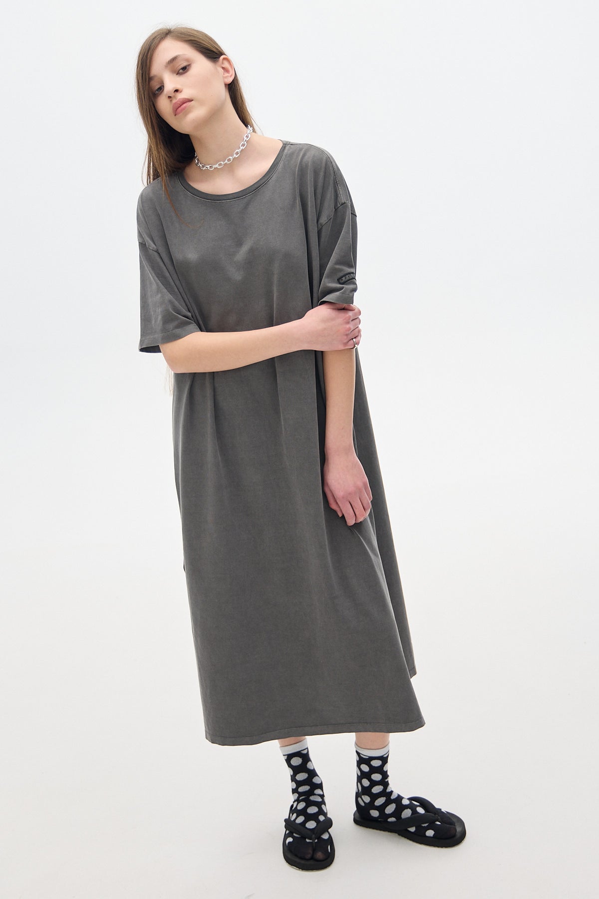 Pad Dress_Grey