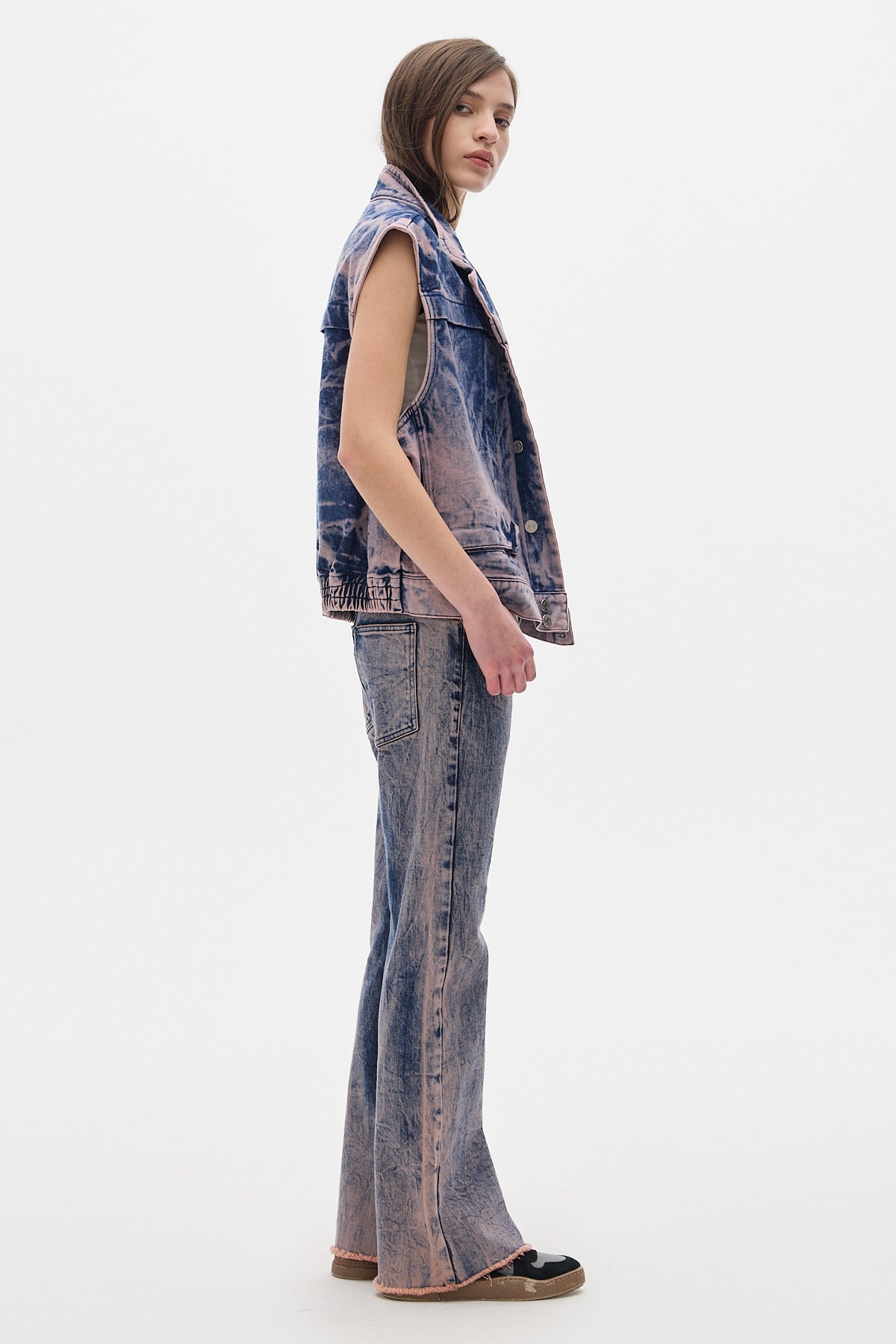 Explorer Denim Vest_Rose Washed