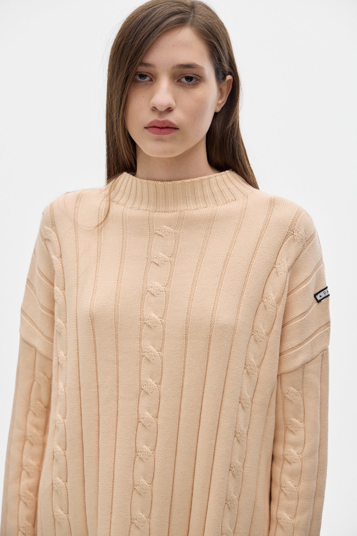Serge Knit Sweater_Peach