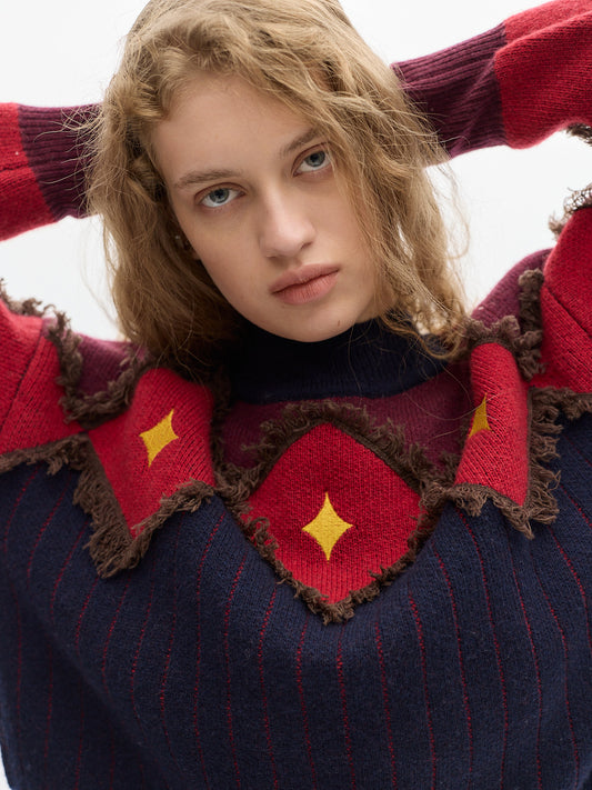 Alpes Knit sweater _ Cherry