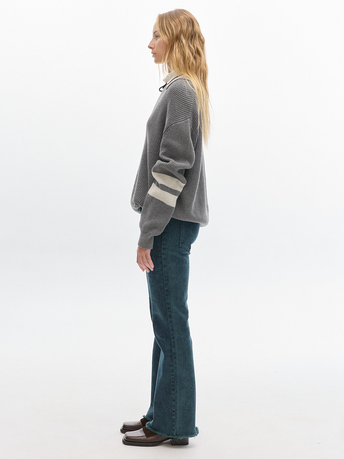 Club Knit sweater_ Grey