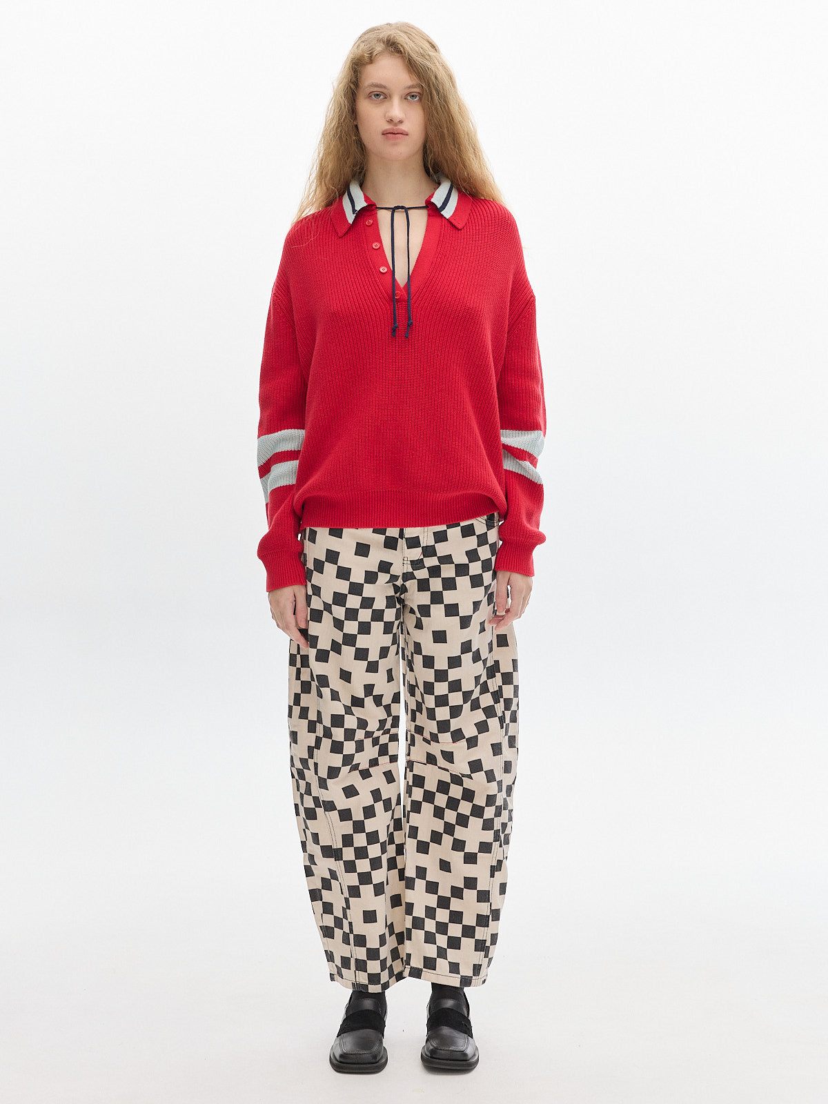 Club Knit sweater_ Red