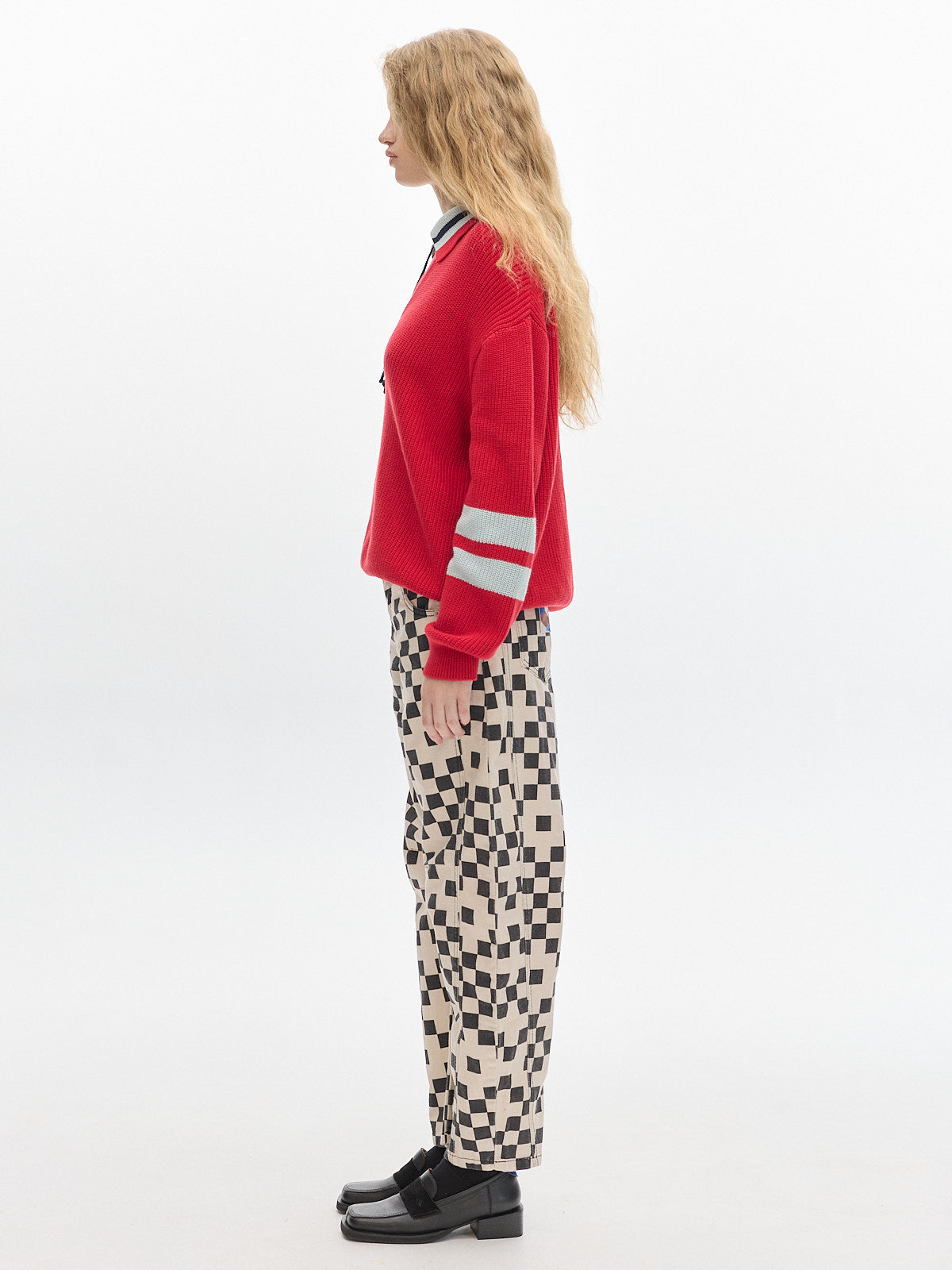 Club Knit sweater_ Red