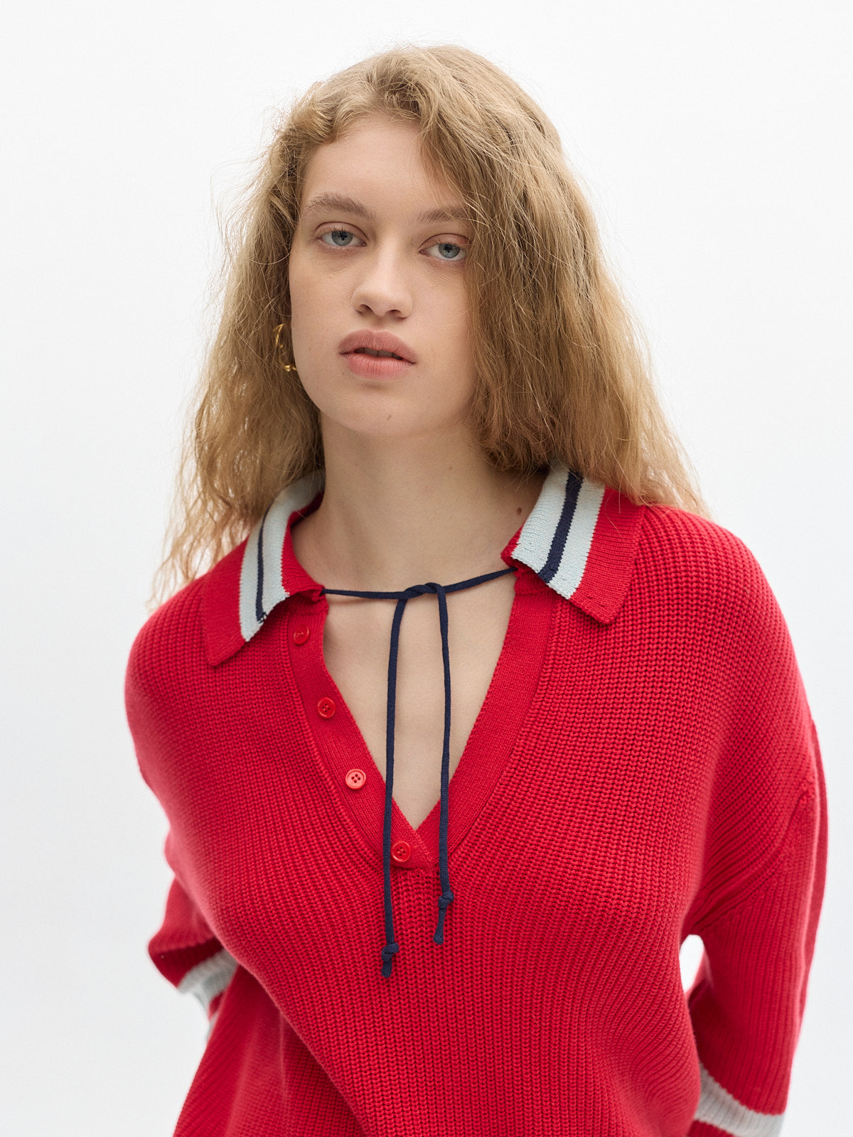Club Knit sweater_ Red