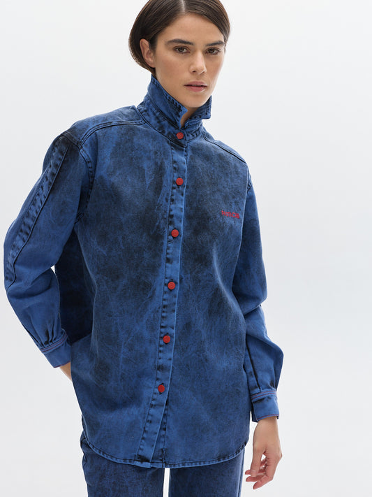 Noble shirt denim washed _ Blue