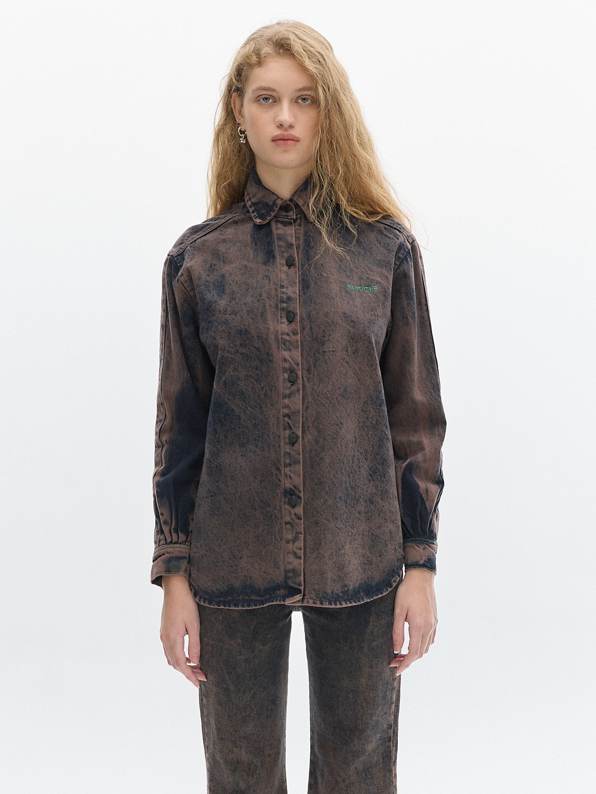 Noble shirt  denim washed _ Brown