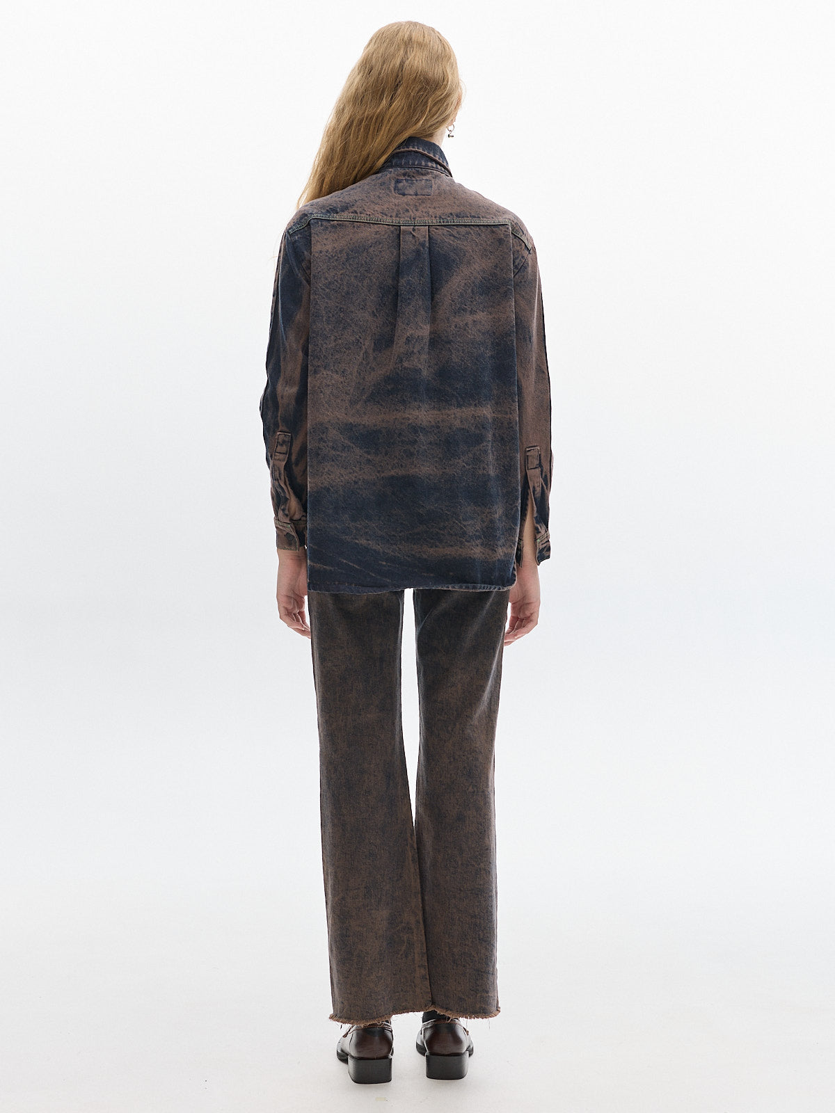 Noble shirt  denim washed _ Brown