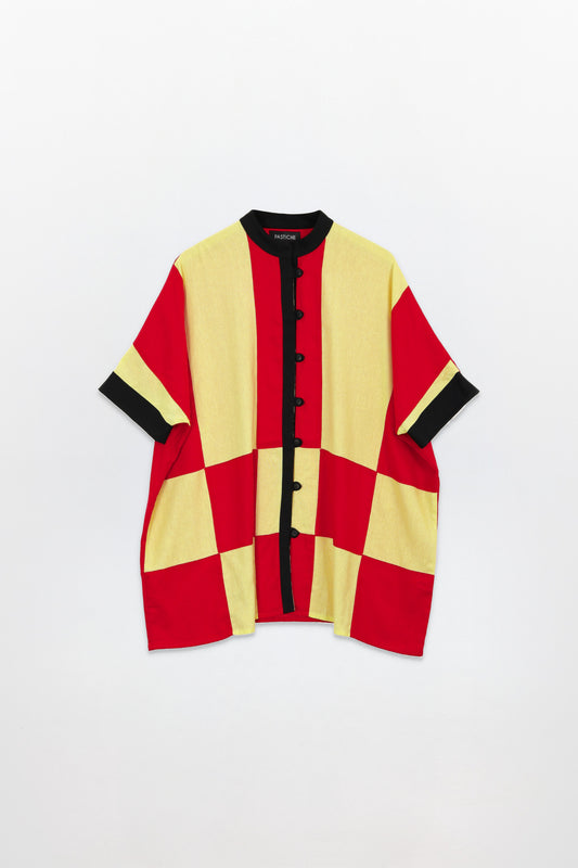 Palmer Shirt Dress_Cherry