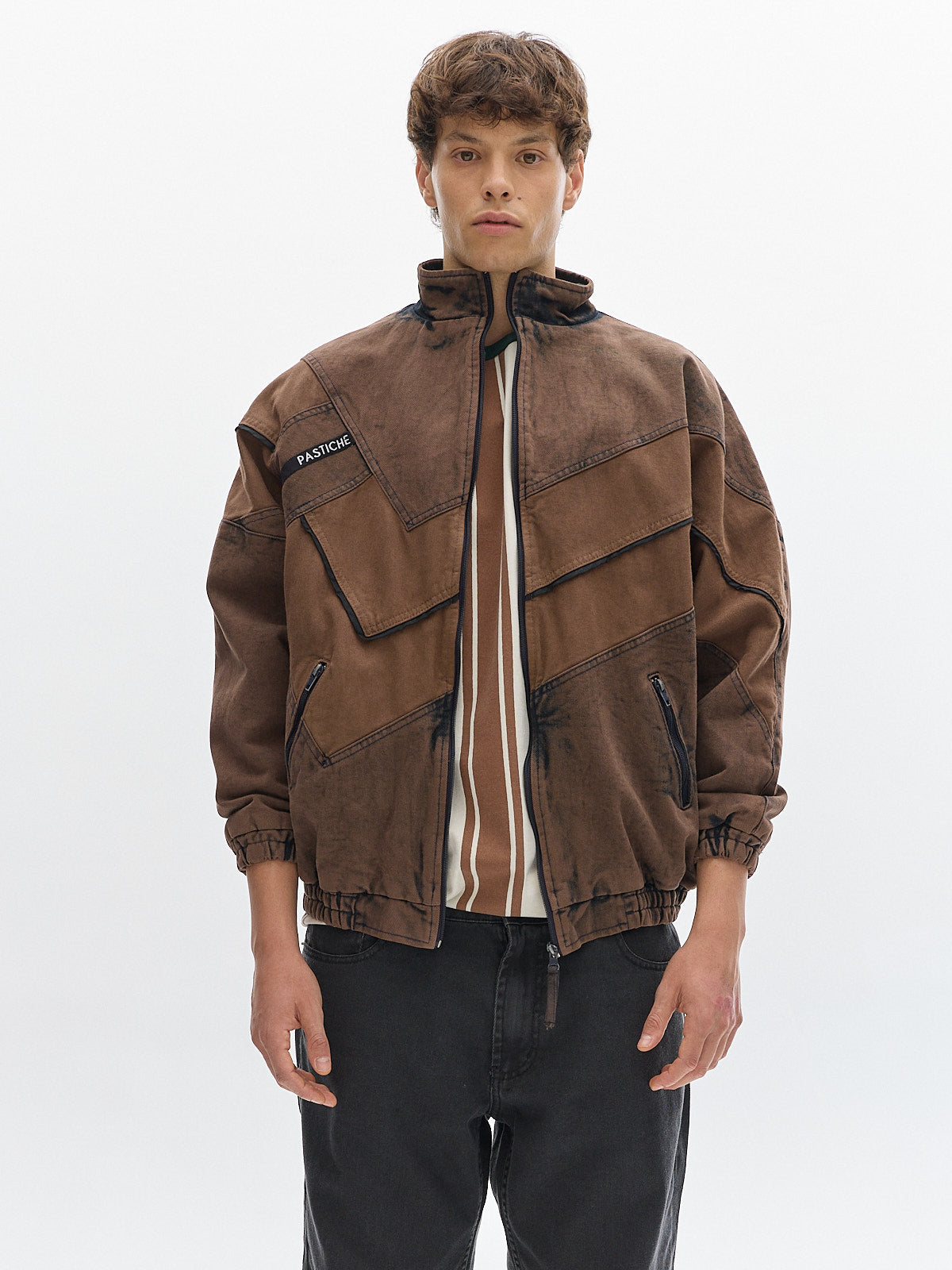 Olímpica jacket denim washed _ Brown