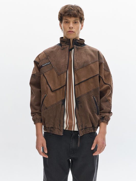 Olímpica jacket denim washed _ Brown