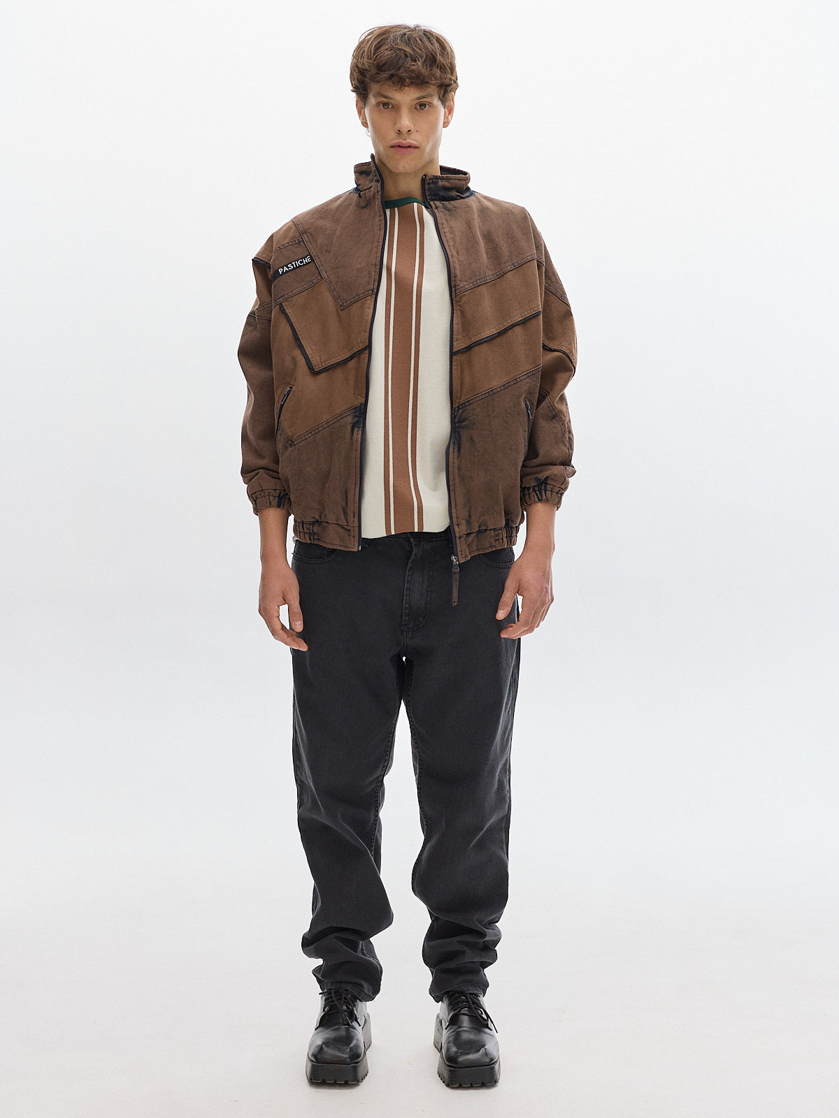 Olímpica jacket denim washed _ Brown