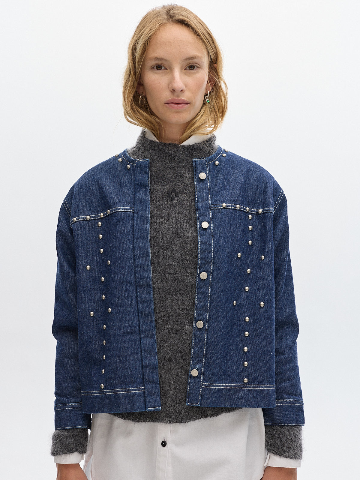 Canyon denim raw jacket _ Blue