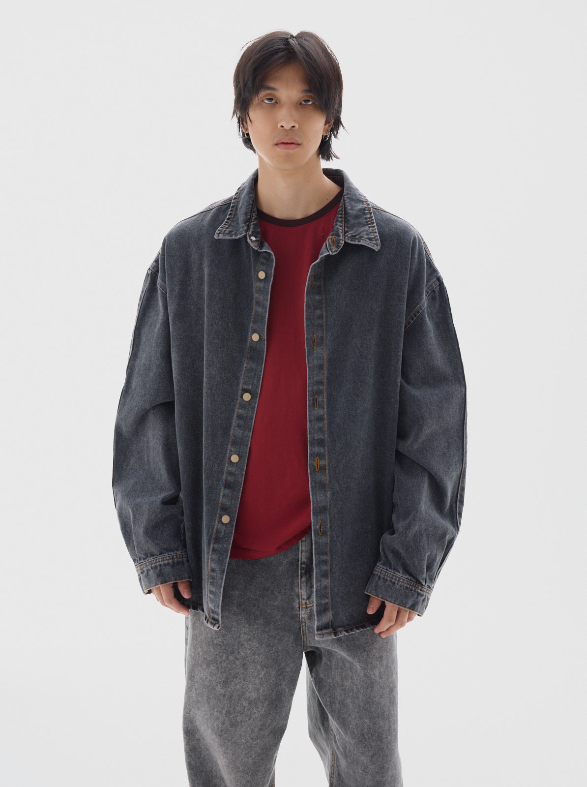 Honor denim shirt _stone