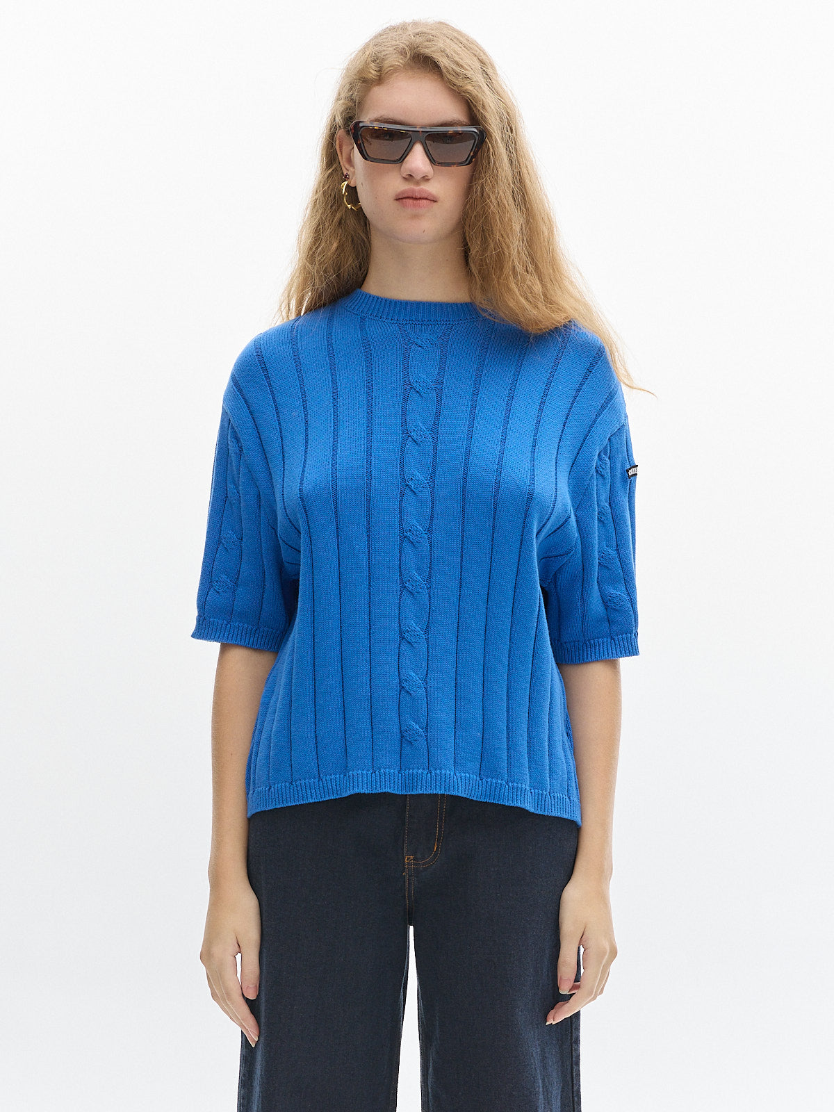 Jody Knit t-shirt_ Blue