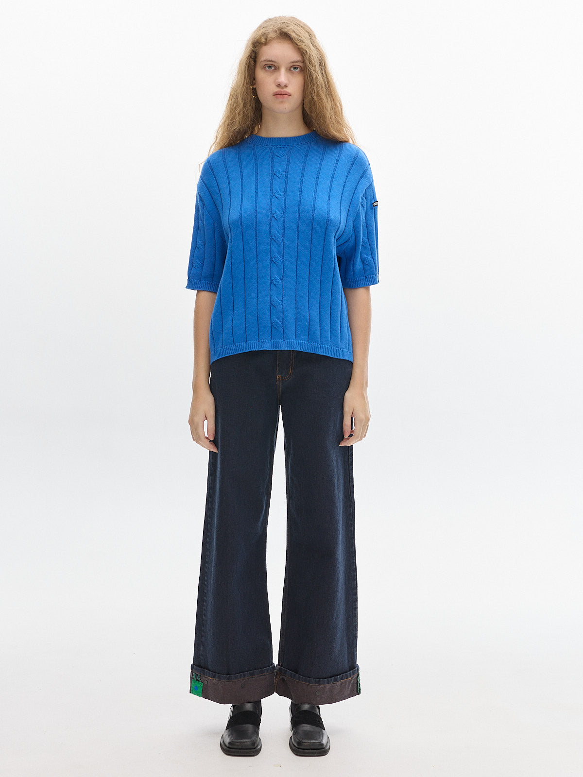 Jody Knit t-shirt_ Blue