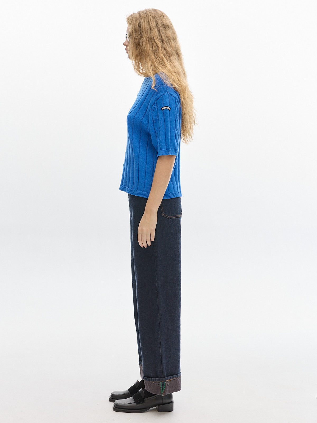 Jody Knit t-shirt_ Blue