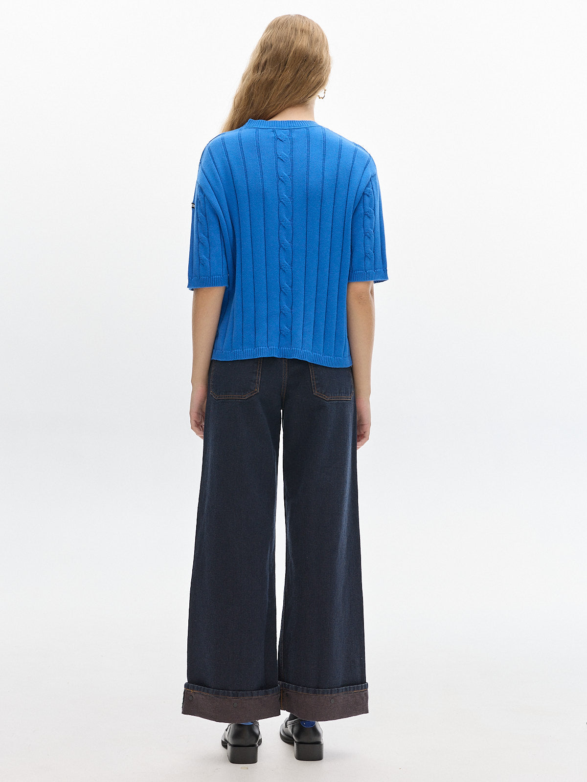 Jody Knit t-shirt_ Blue