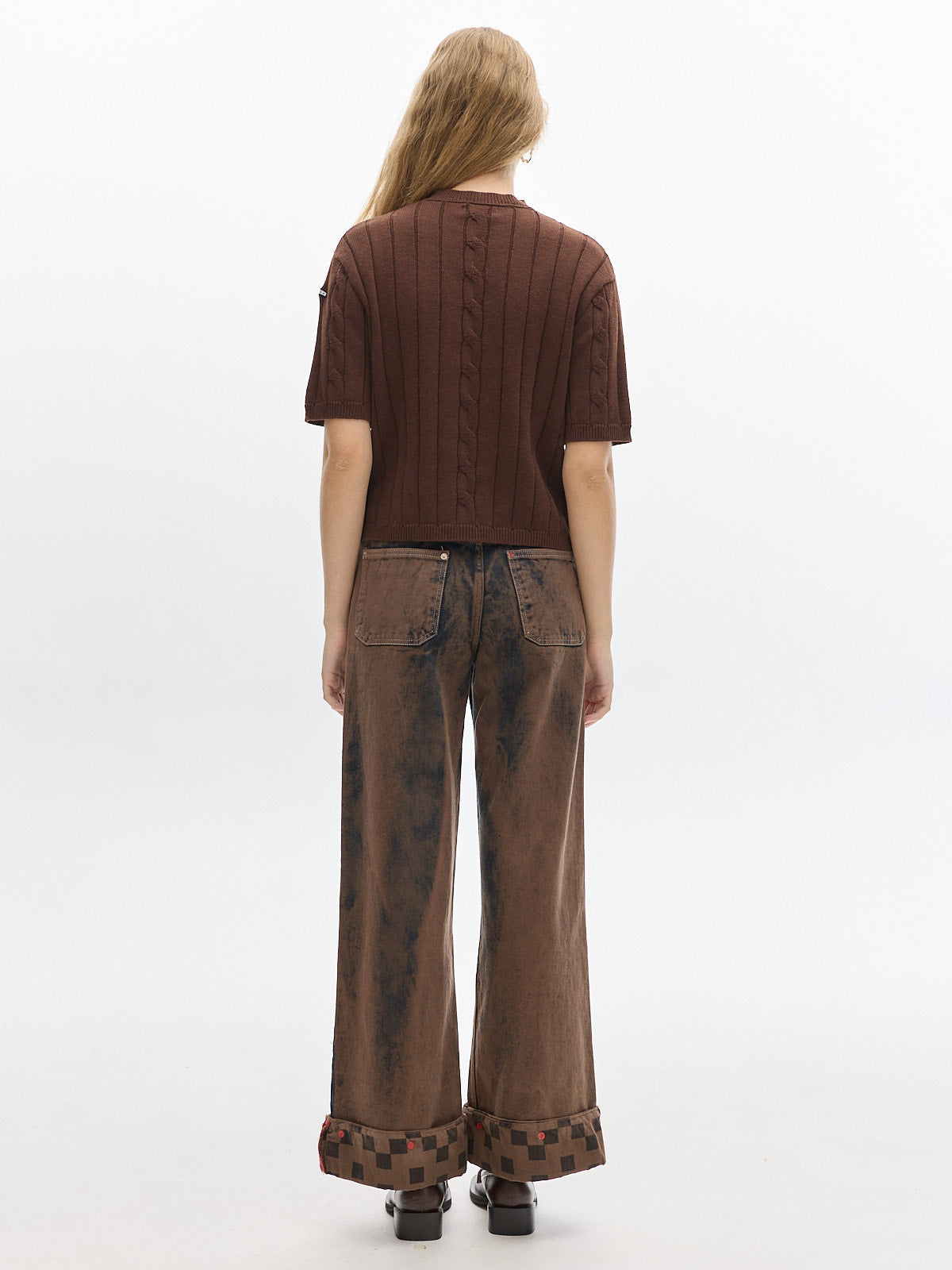 Jody Knit t-shirt_ Chocolate