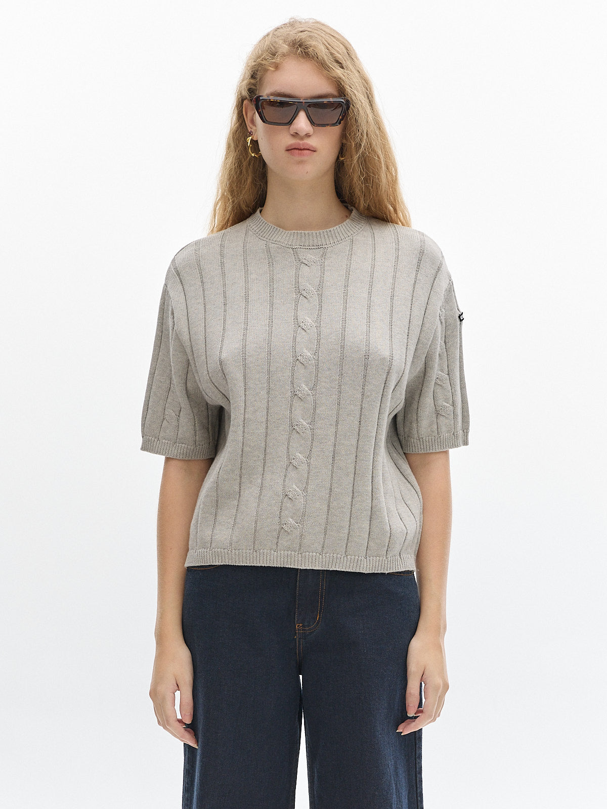 Jody Knit t-shirt_ Grey