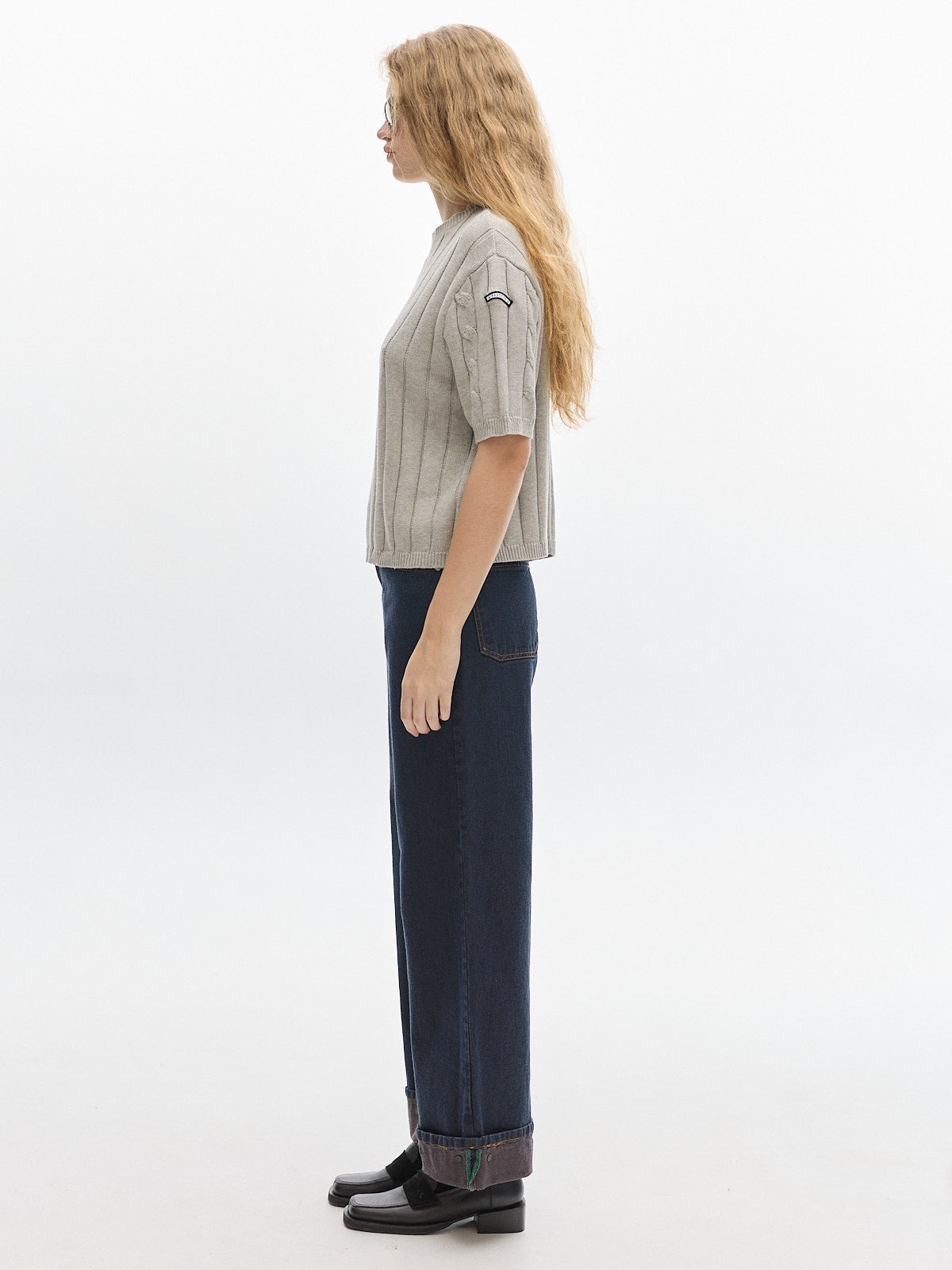 Jody Knit t-shirt_ Grey