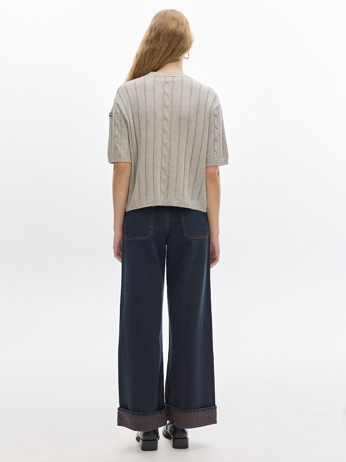 Jody Knit t-shirt_ Grey