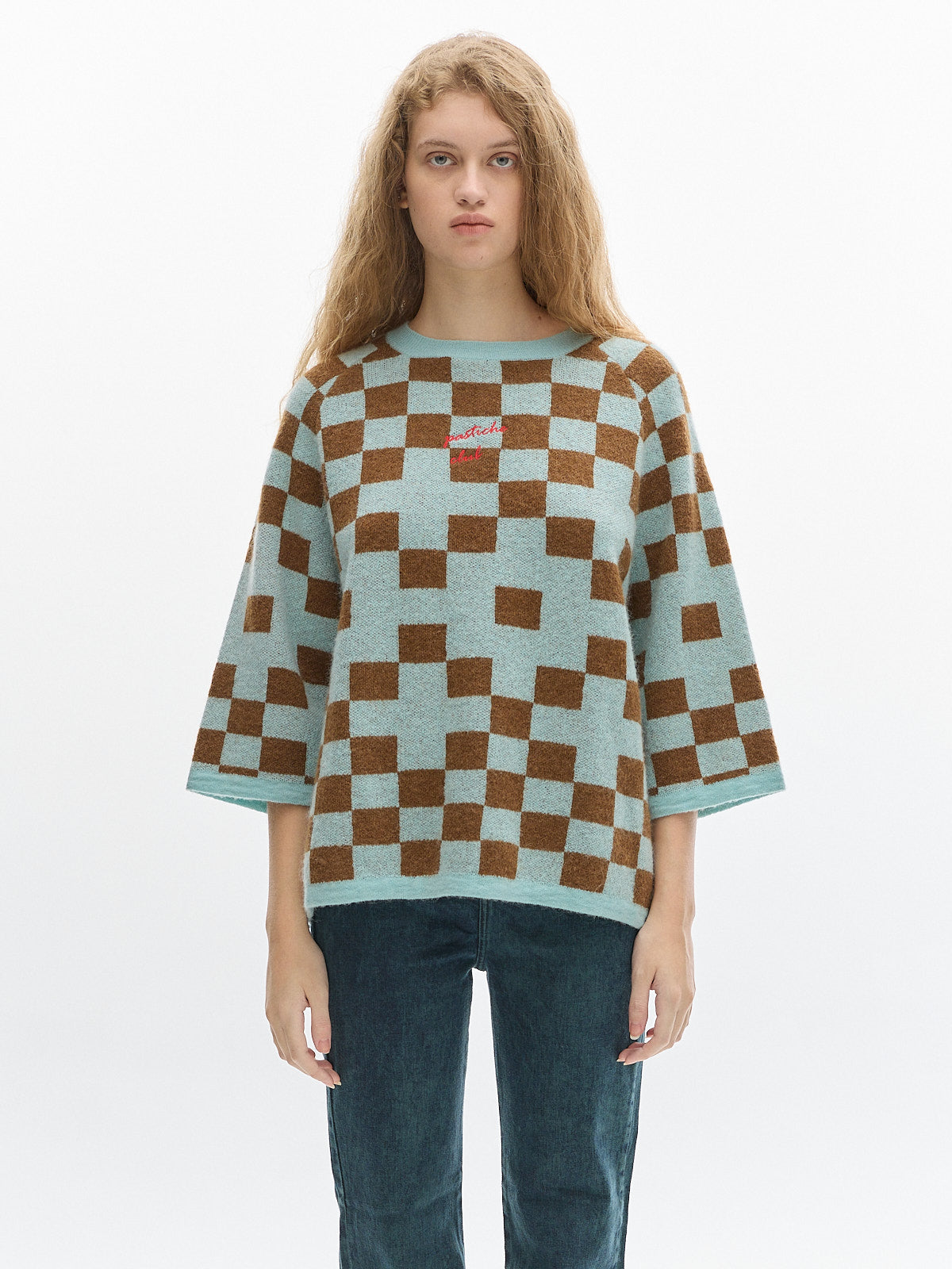 Roca Knit t-shirt_ Brown