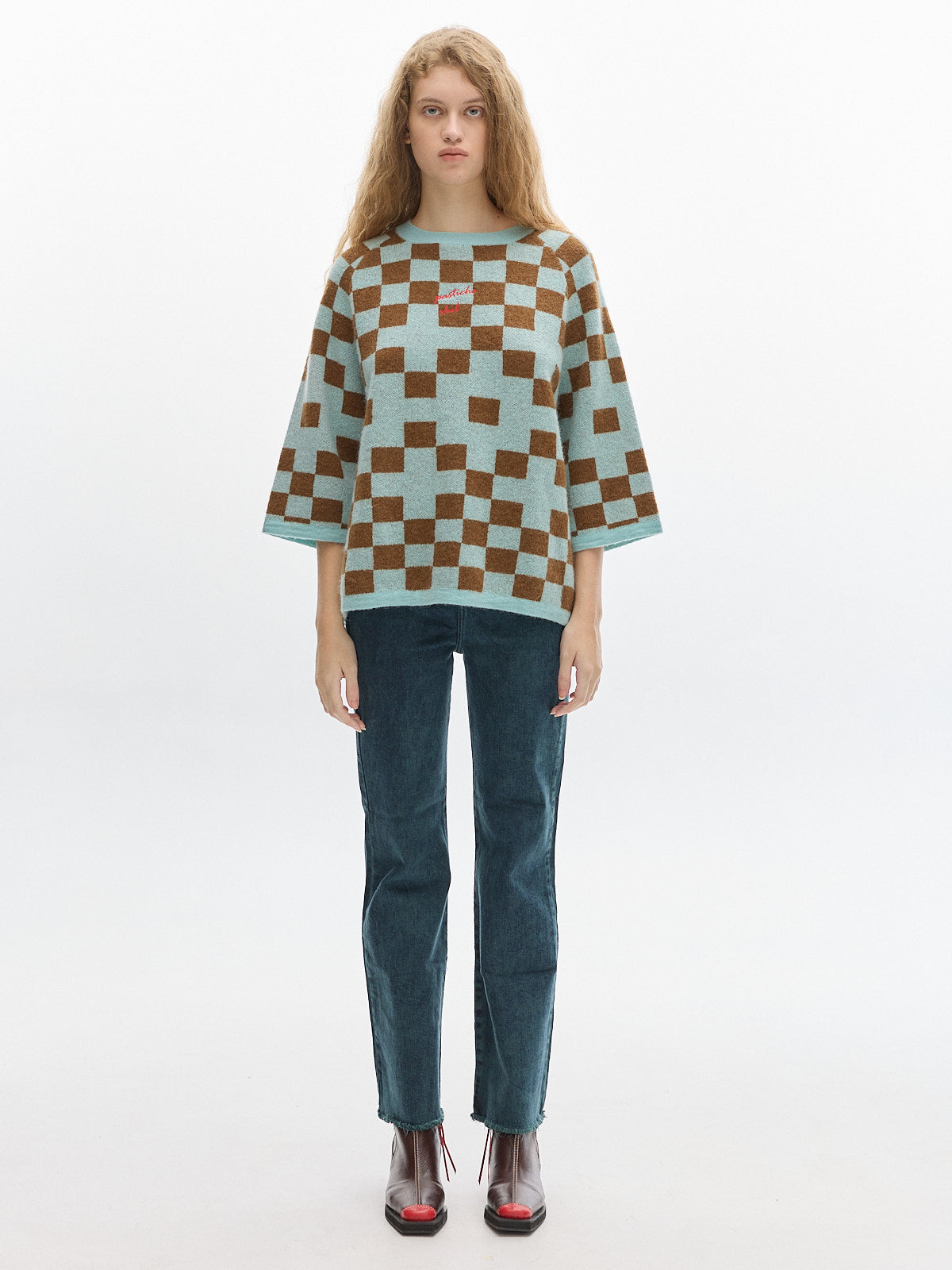 Roca Knit t-shirt_ Brown