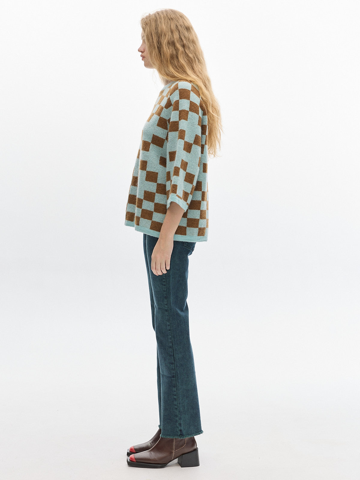 Roca Knit t-shirt_ Brown