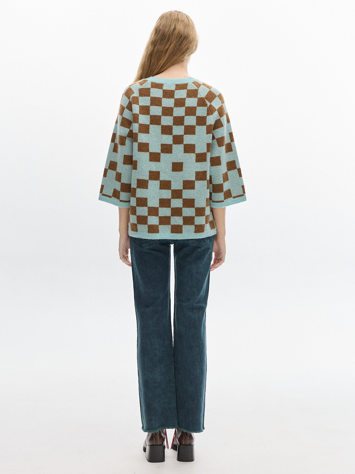 Roca Knit t-shirt_ Brown