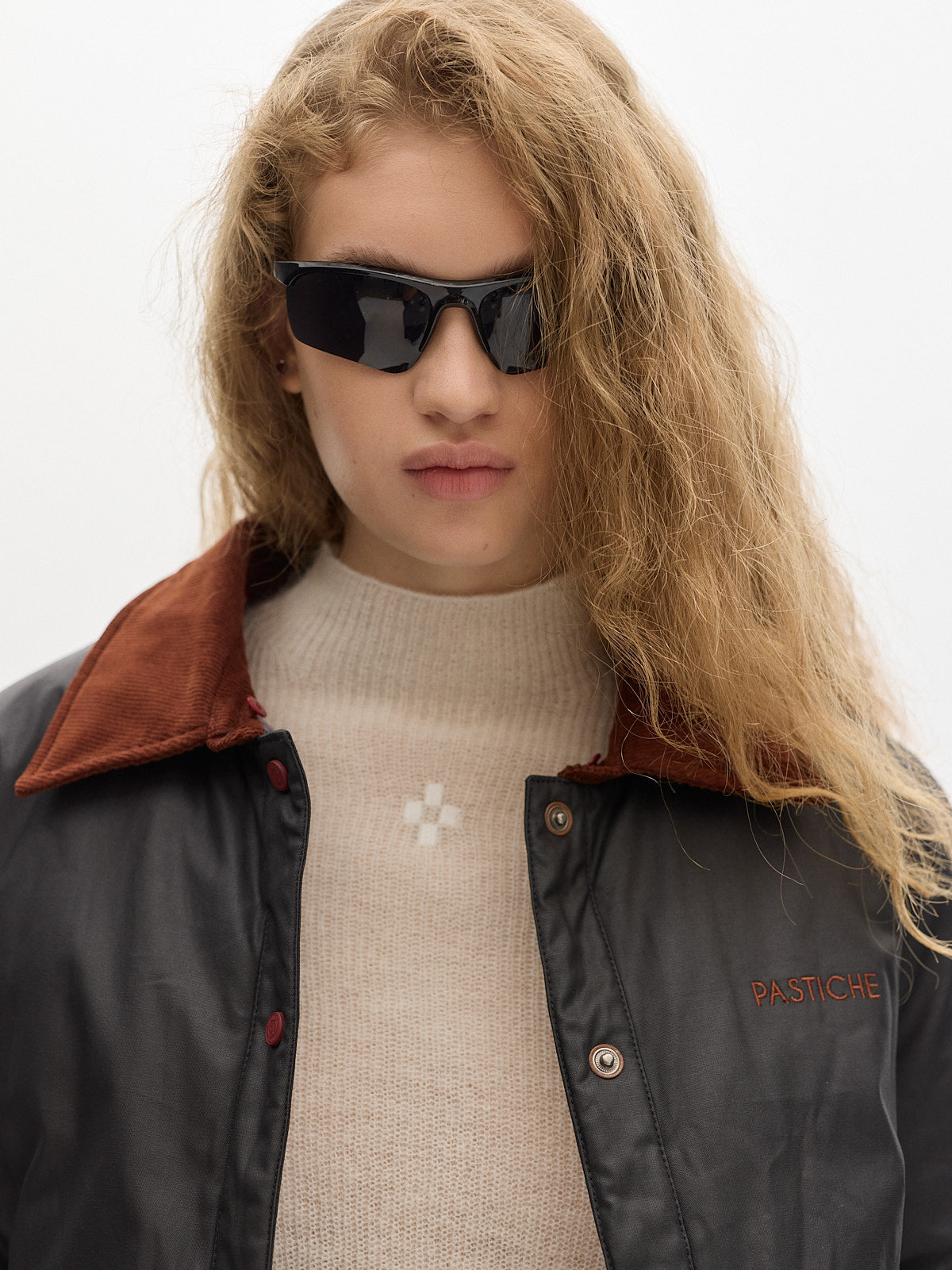 Land cotton waxed jacket _ Black