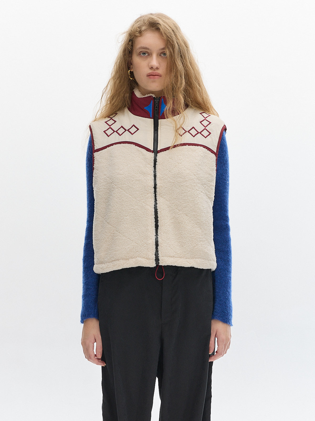 Montana fleece Vest _ Cream