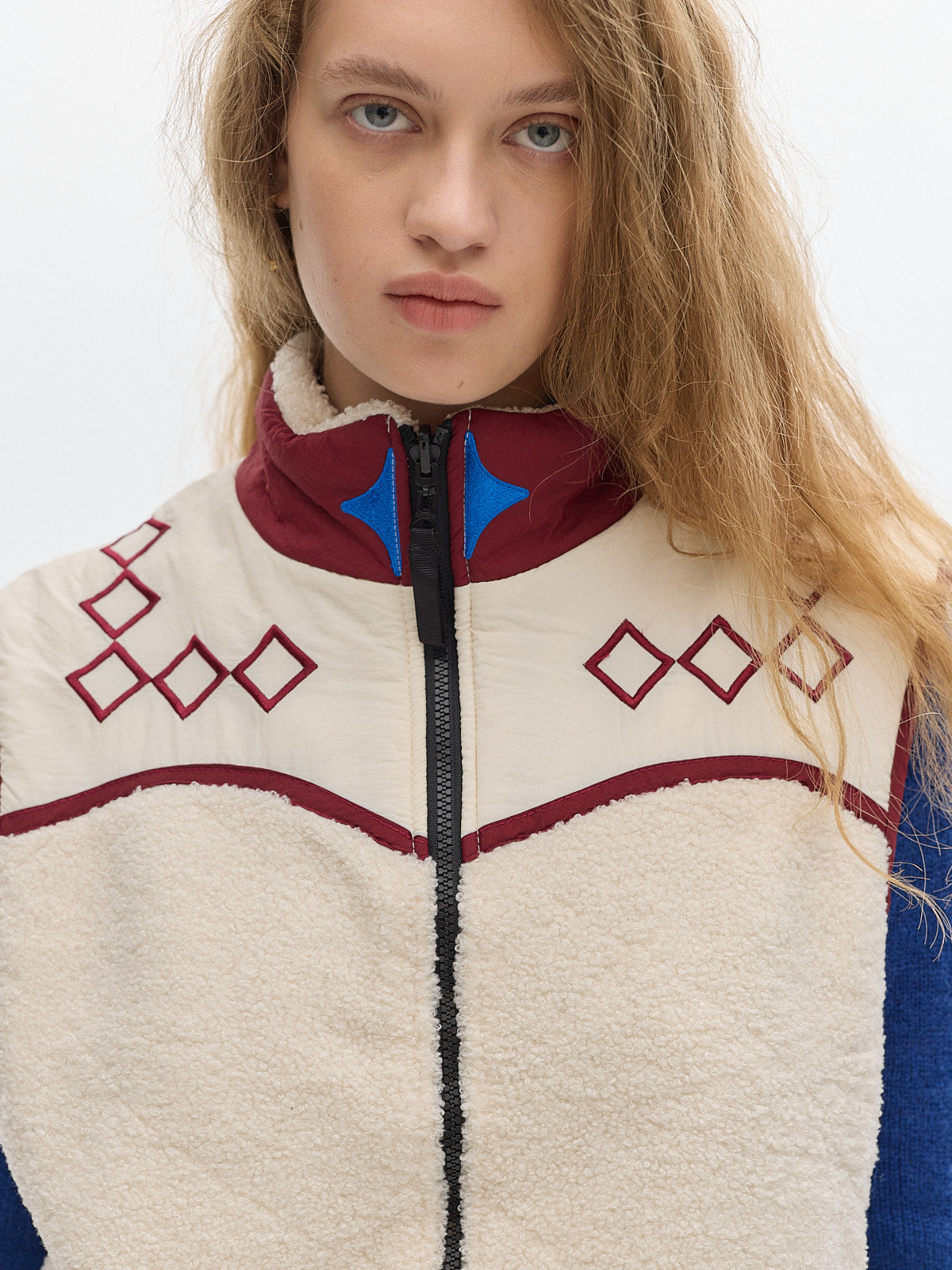 Montana fleece Vest _ Cream