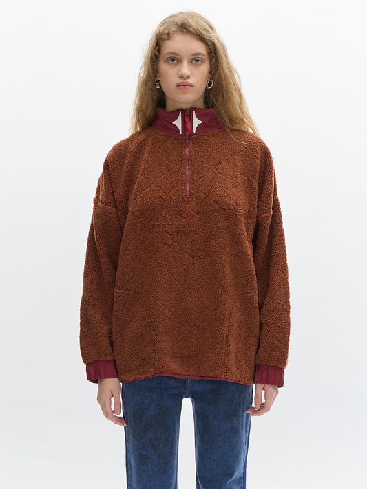 Boy fleece pullover _ Brown