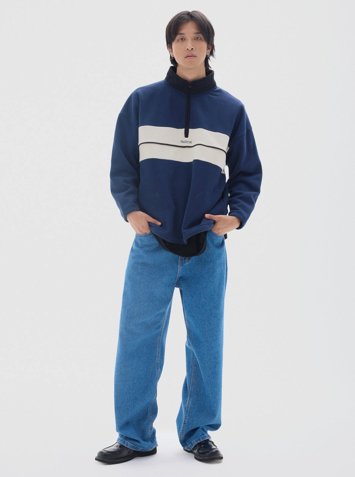 Dude fleece sweatshirt_Blue