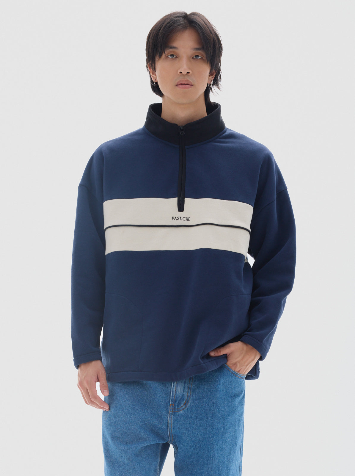 Dude fleece sweatshirt_Blue