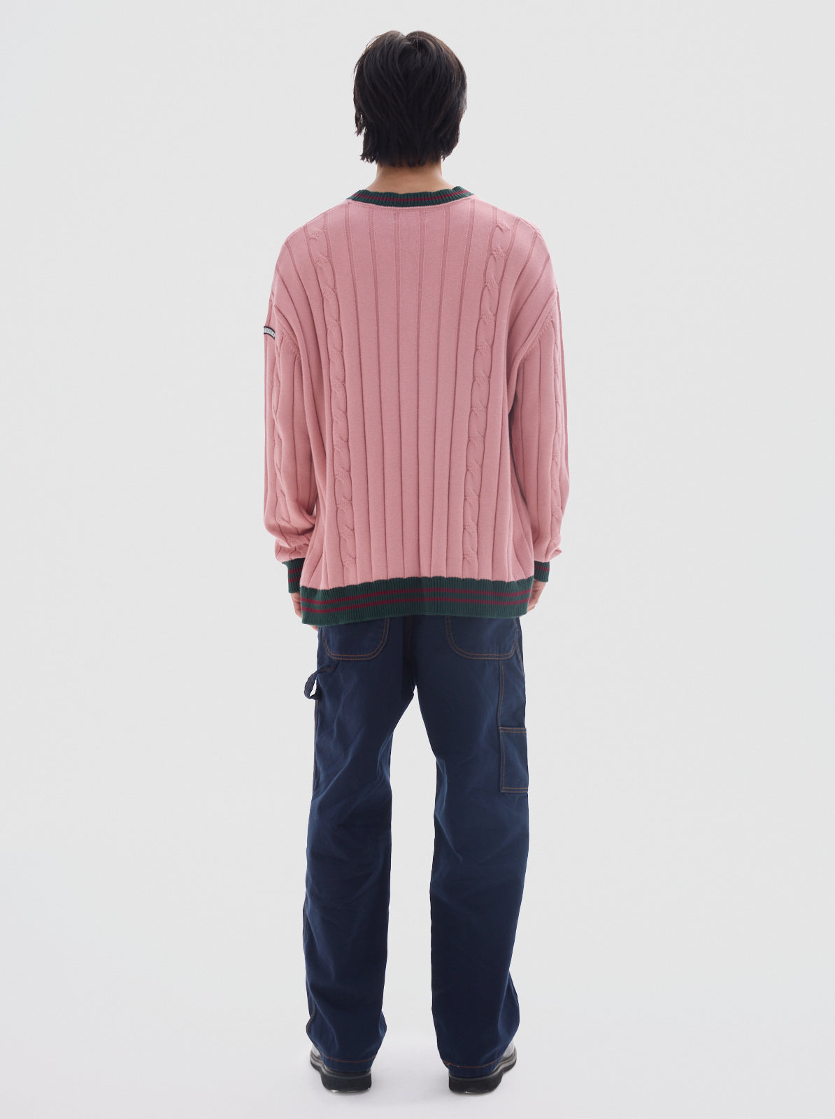 Royce cotton knit sweater_Pale pink
