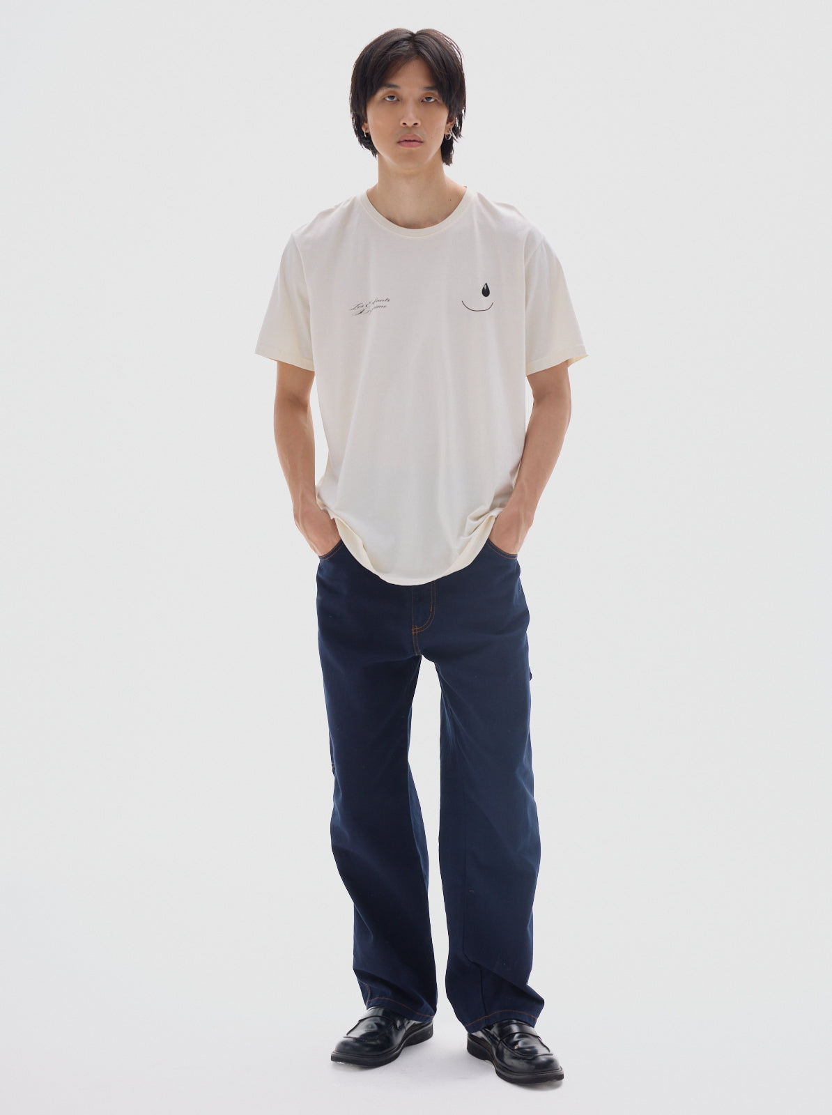 Smile graphic men’s t-shirt_offwhite