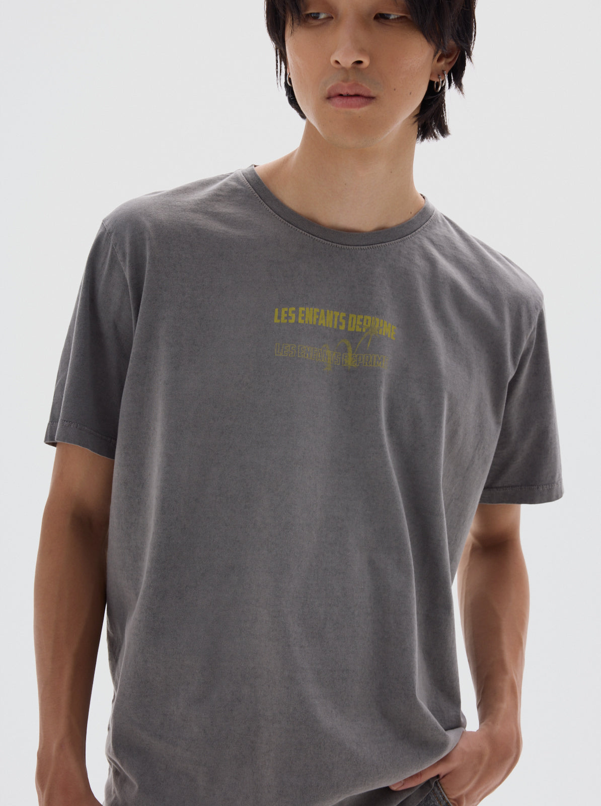Les enfants graphic men’s t-shirt_grey