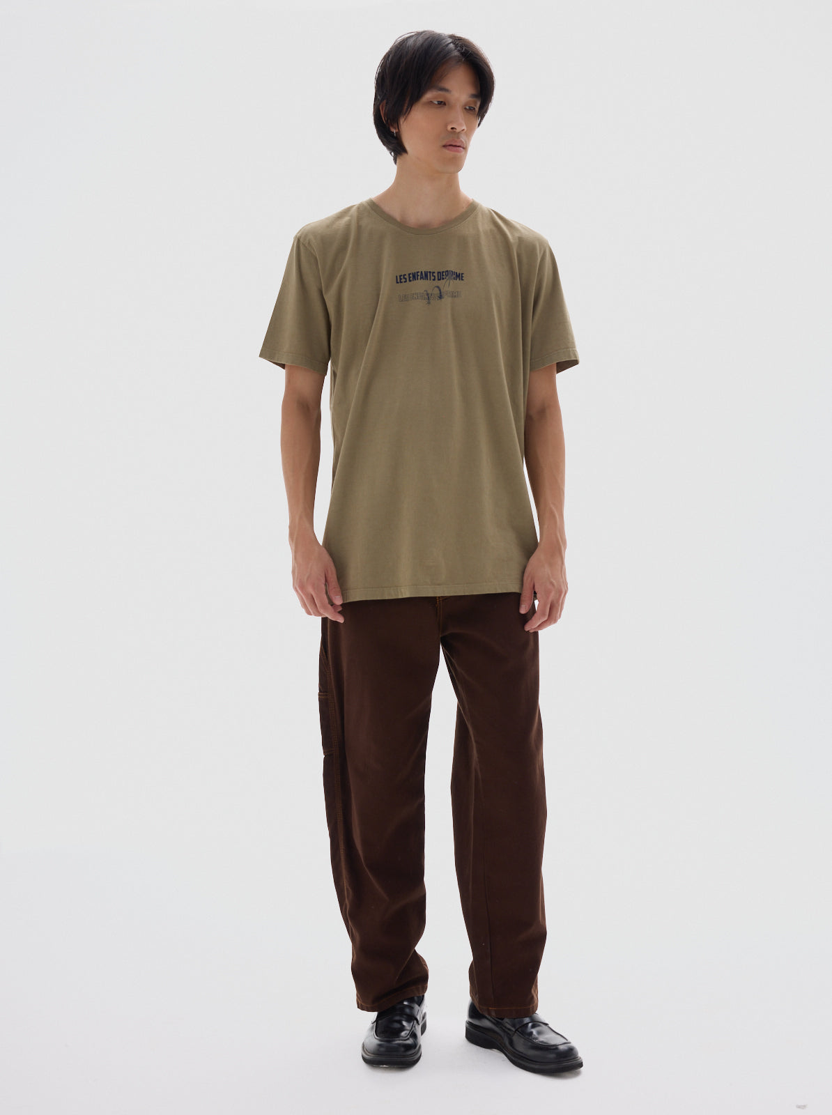 Les enfants graphic men’s t-shirt_green