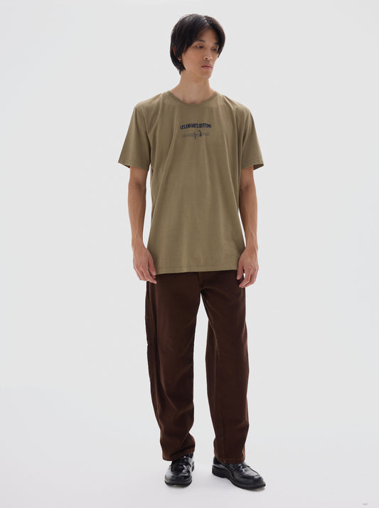 Les enfants graphic men’s t-shirt_green