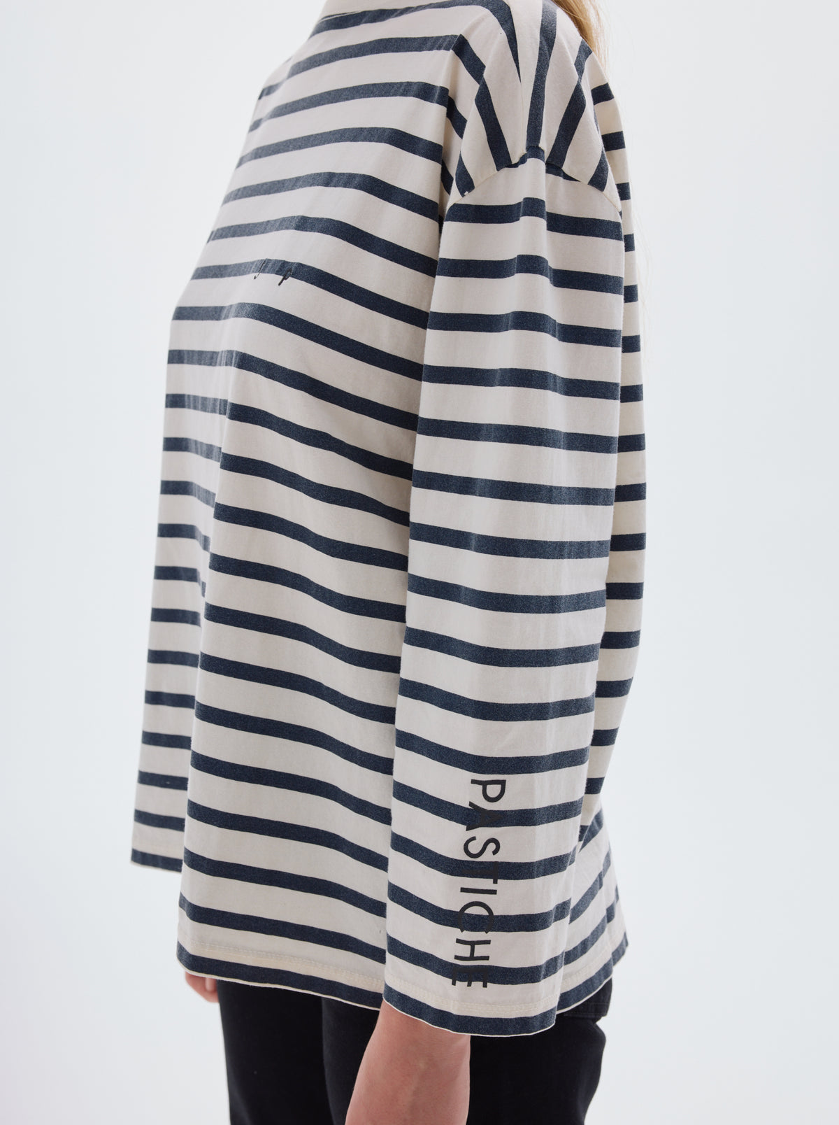 T-shirt longsleeve sailor stripes_Offwhite