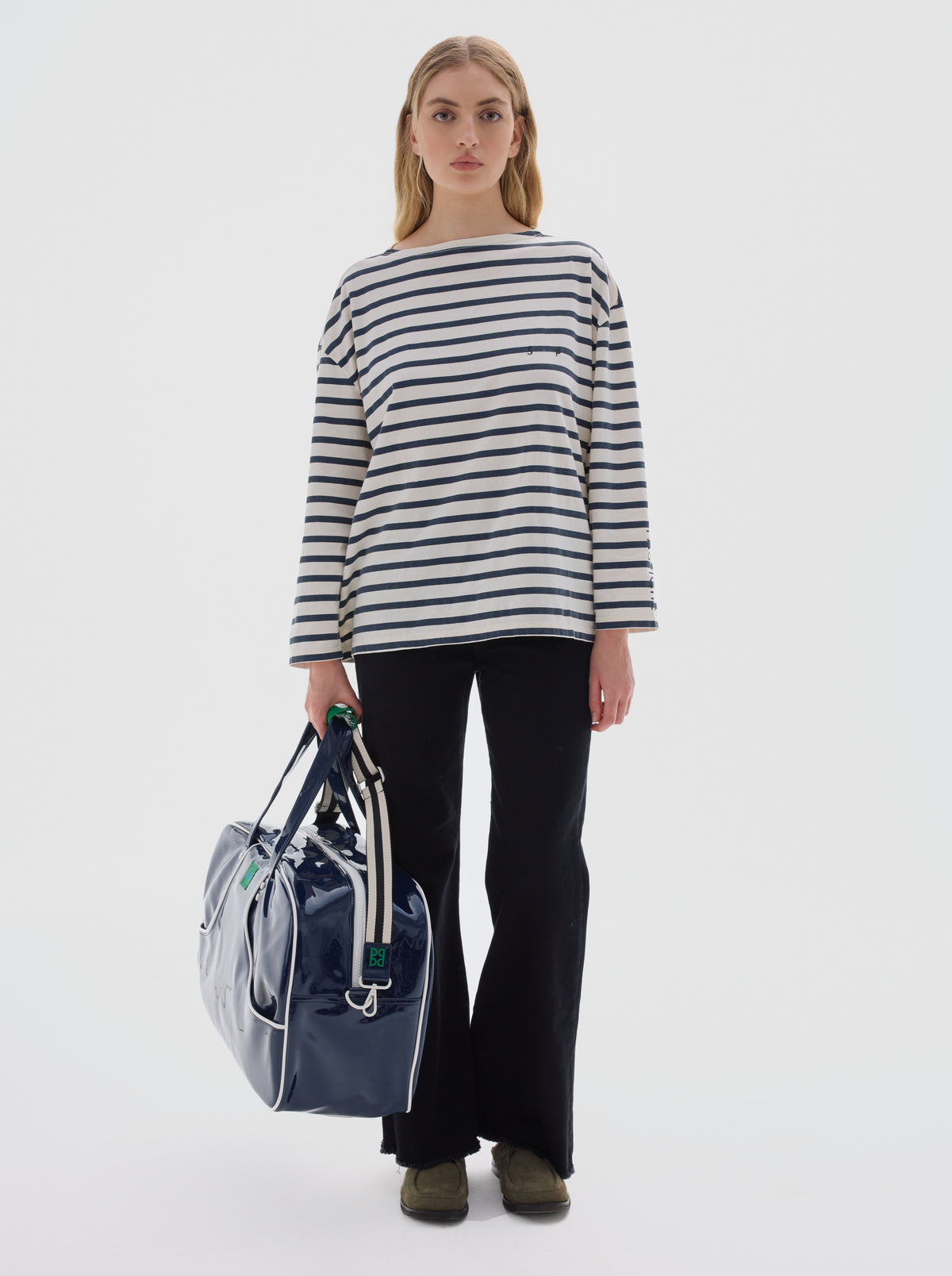 T-shirt longsleeve sailor stripes_Offwhite