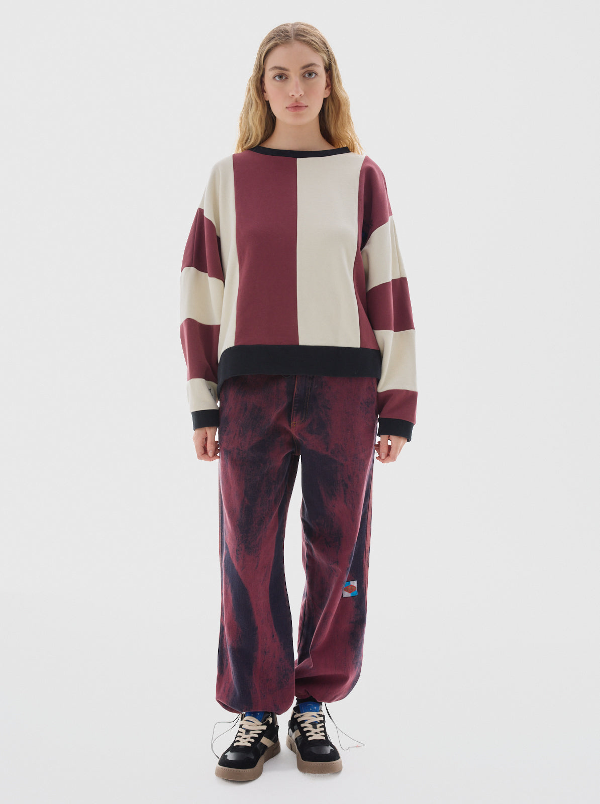 Rocky soft fleece sweater_Cherry
