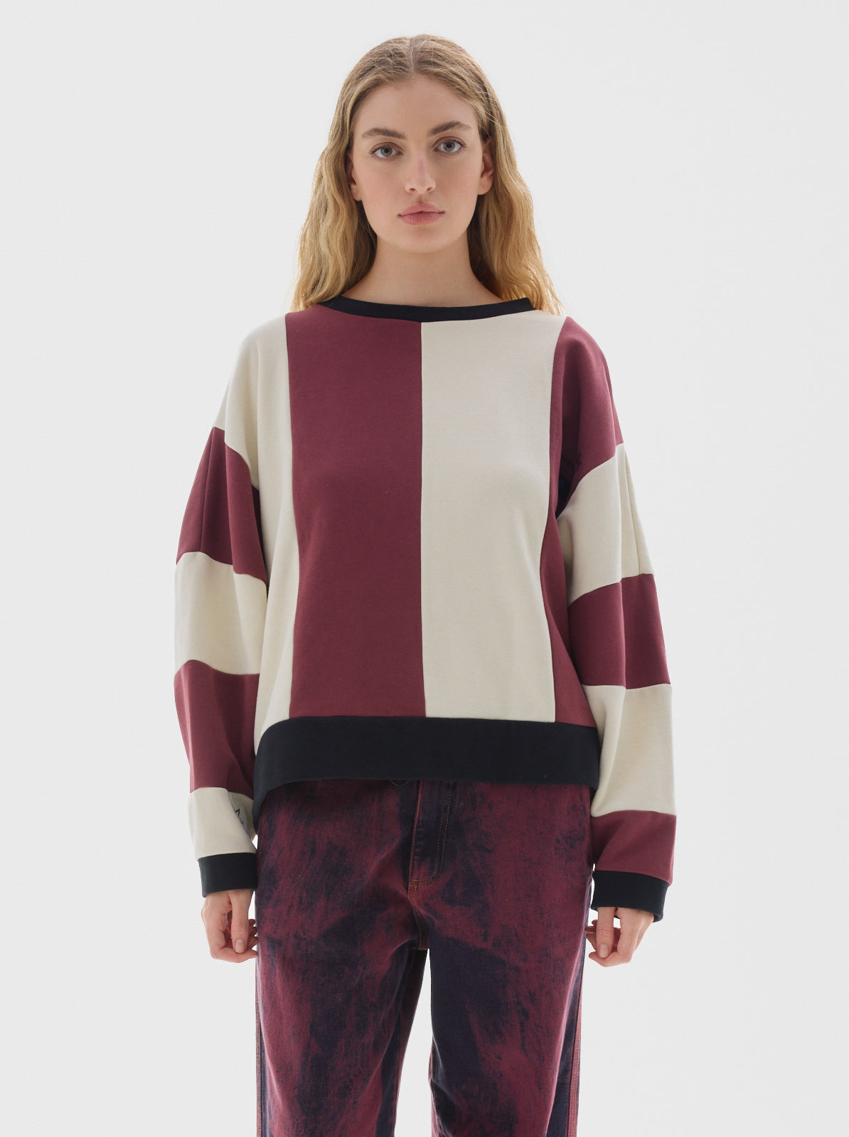 Rocky soft fleece sweater_Cherry