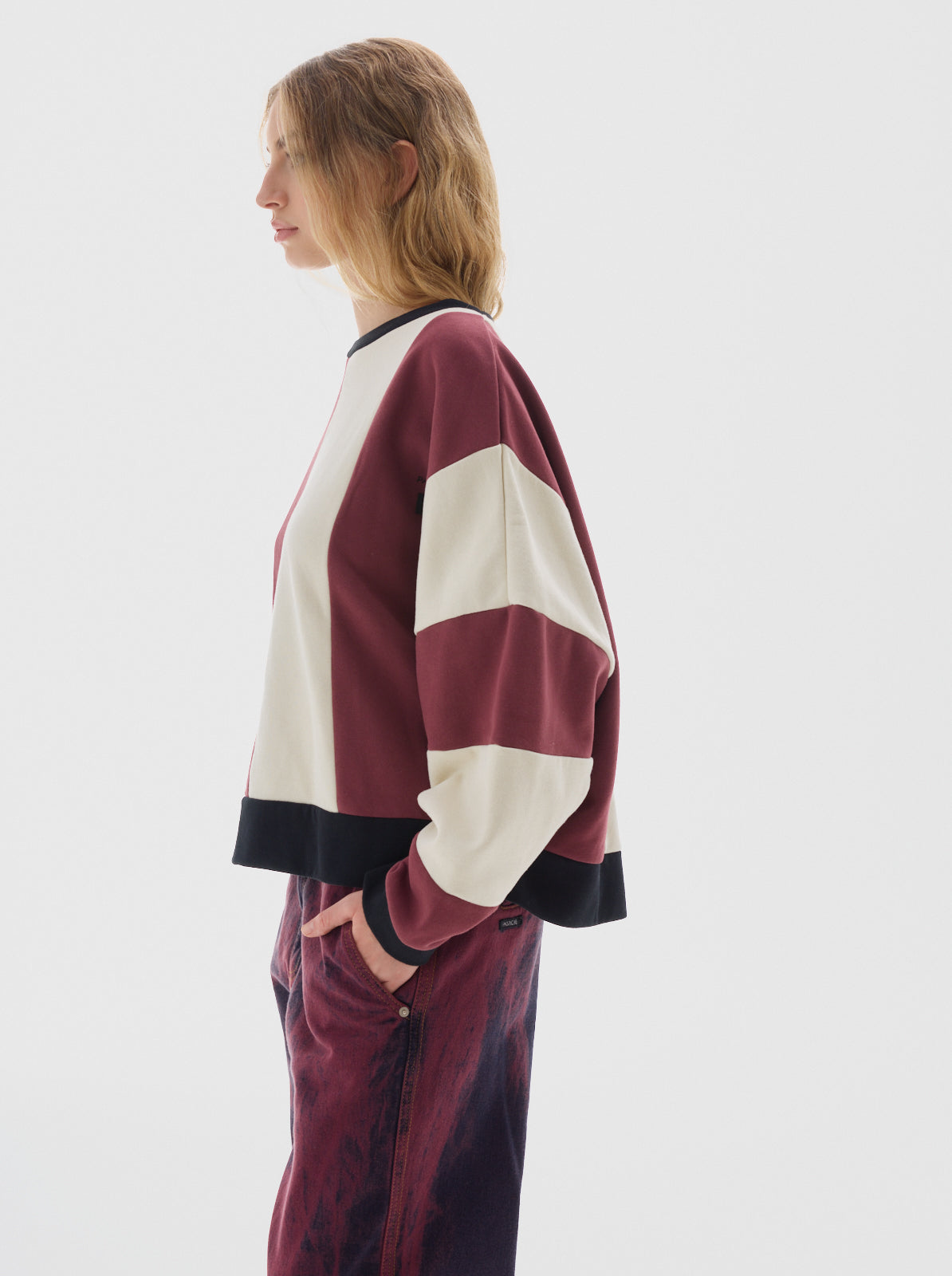 Rocky soft fleece sweater_Cherry